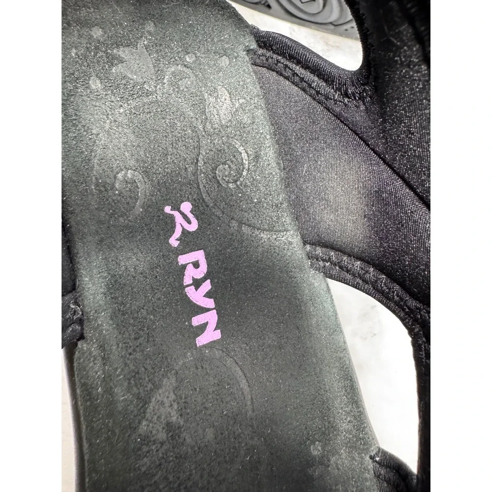 RYN Rocker Sole 💜Walking Sandals Black Purple Triple Strap orthopedic US 7.5 - Picture 8 of 10